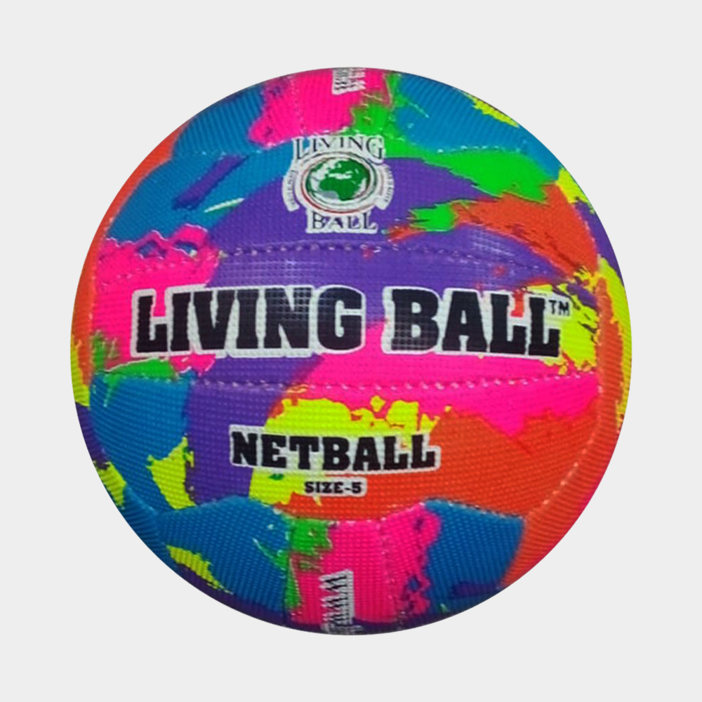 Living Ball Netball Neon Size 4 and 5