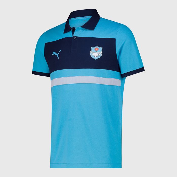 Blue Bulls Power Panel Polo 25/26 Men's Bonnie Blue