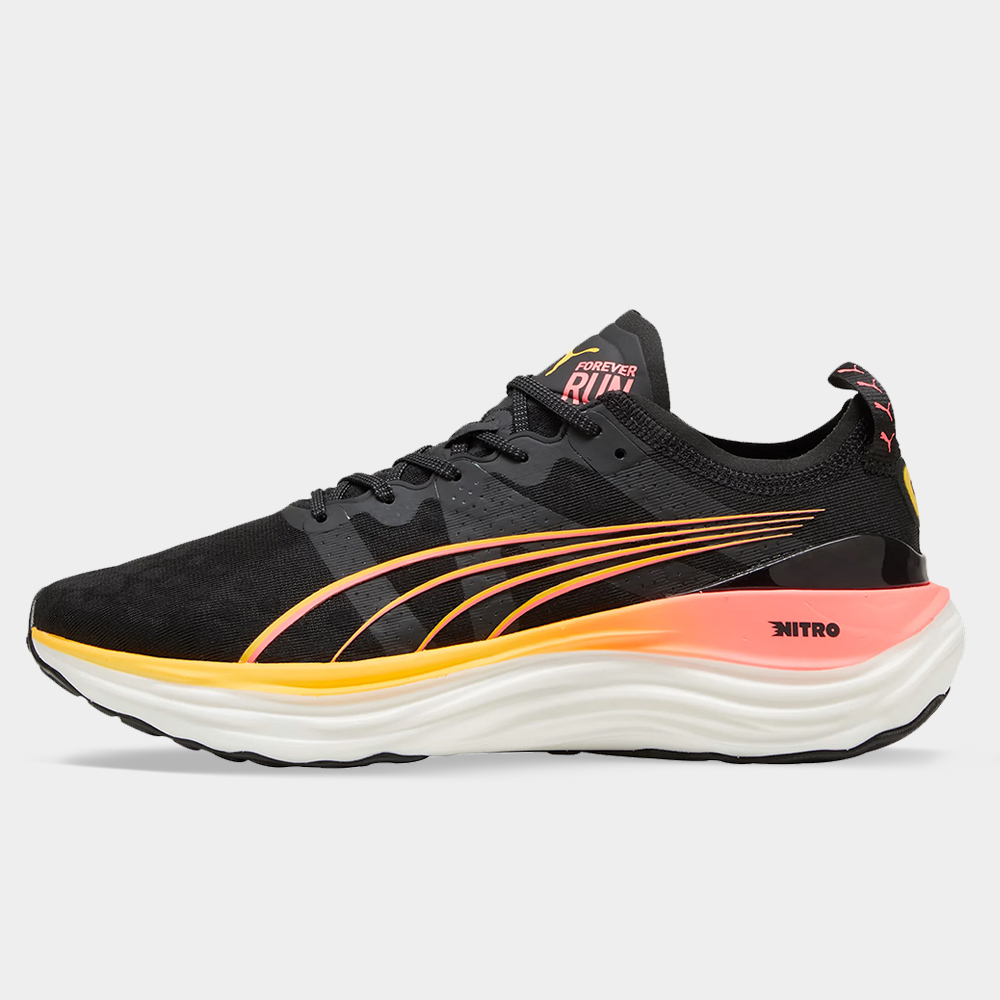Puma Deviate Nitro 2 Men Black-Sun Stream-Sunset Glow - Image 2