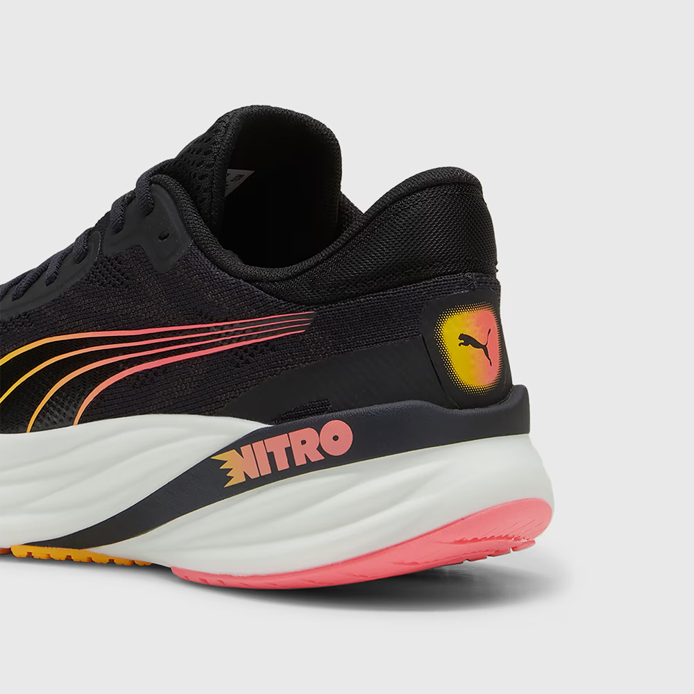 Puma Deviate Nitro 2 Men Black-Sun Stream-Sunset Glow - Image 4