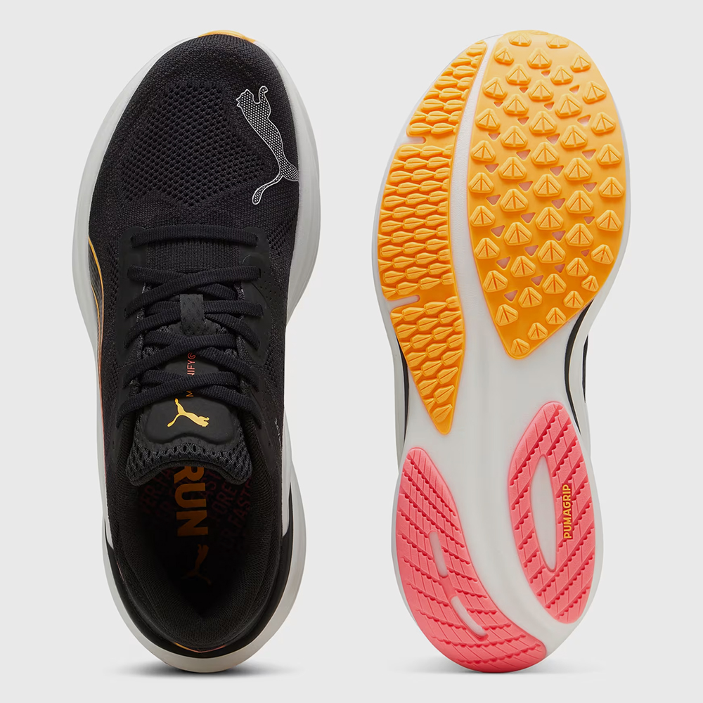 Puma Deviate Nitro 2 Men Black-Sun Stream-Sunset Glow - Image 5