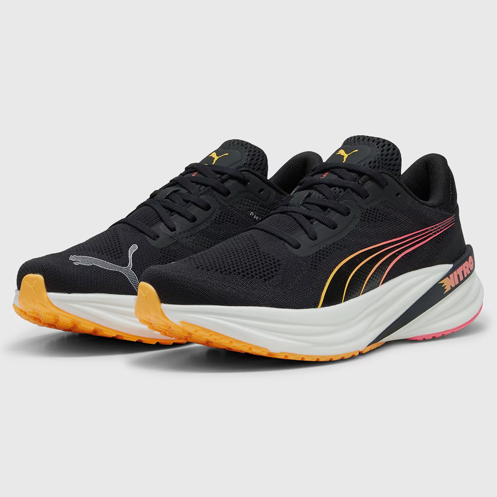 Puma Deviate Nitro 2 Men Black-Sun Stream-Sunset Glow - Image 6