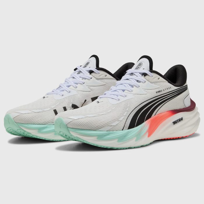 Puma Velocity Nitro 4 Hyrox Men's white-mint melt glowing red - Image 6