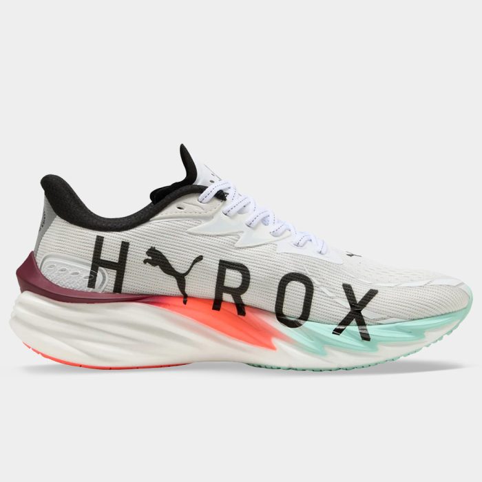 Puma Velocity Nitro 4 Hyrox Men's white-mint melt glowing red