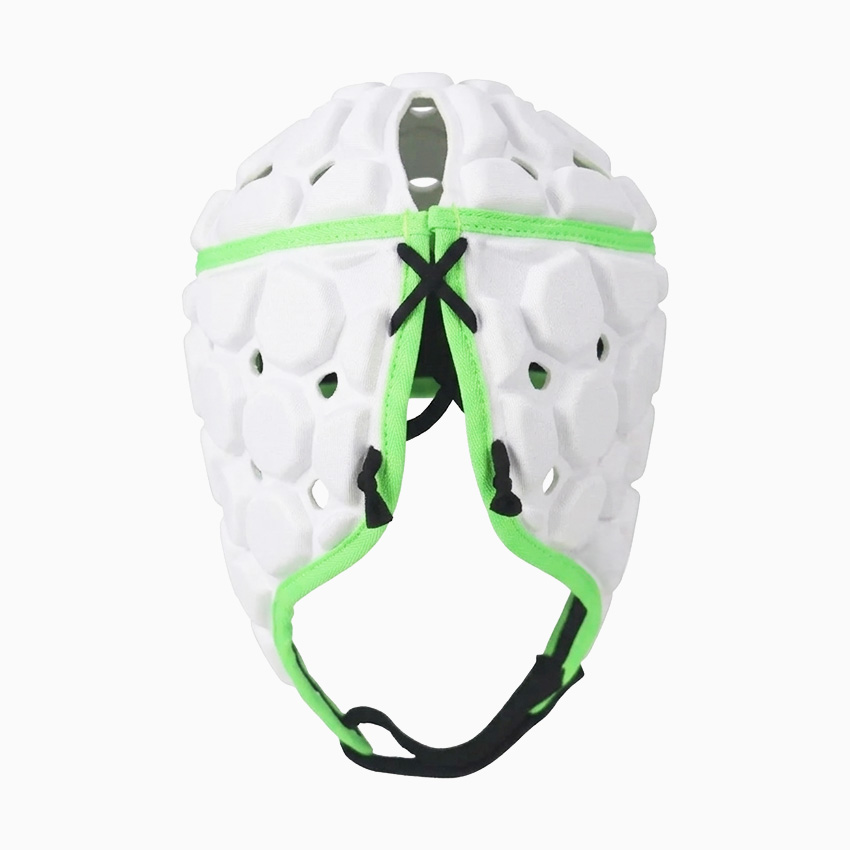 Gilbert Attack II Headguard White/Green Senior - Image 2