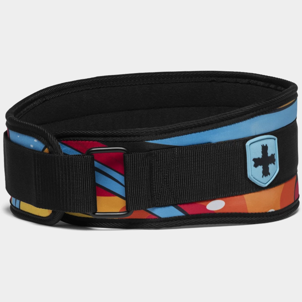 Harbinger Foam Core Belt Swirl 4.5 ORG/BLU