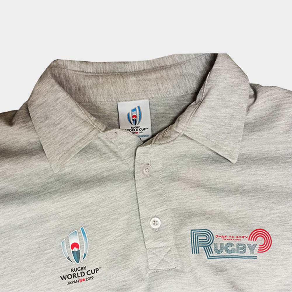 Springboks RWC19 Embroidered Golfer-Grey - Image 3