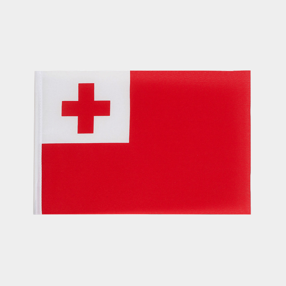 Tonga Medium Flag Red/White